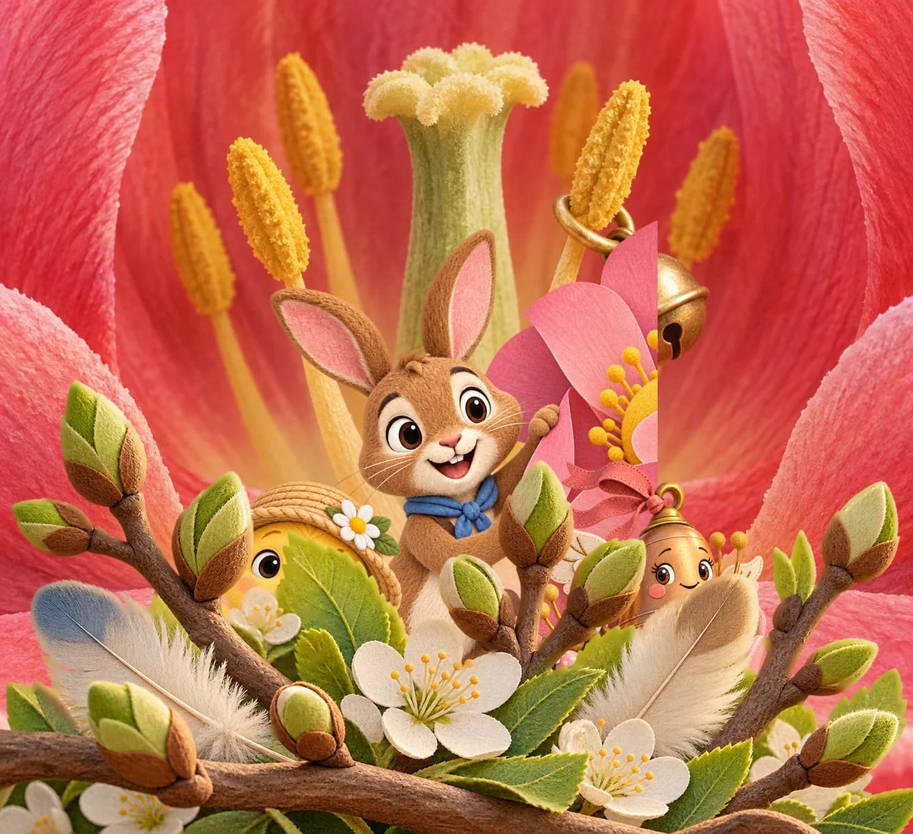 Illustration — Atterrissage dans les tulipes, partie 2