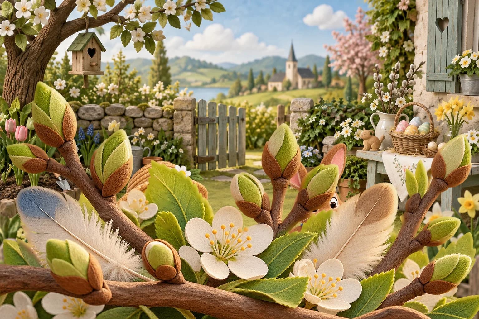 Illustration — La fête des fleurs timides, partie 1