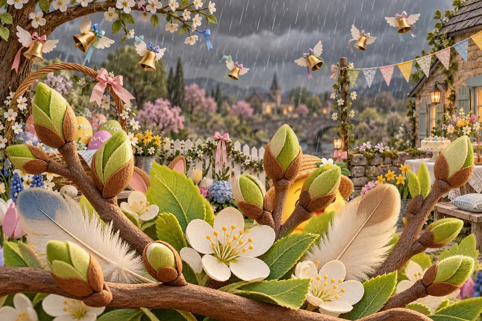Illustration — Le panier aux couleurs de pluie, partie 1